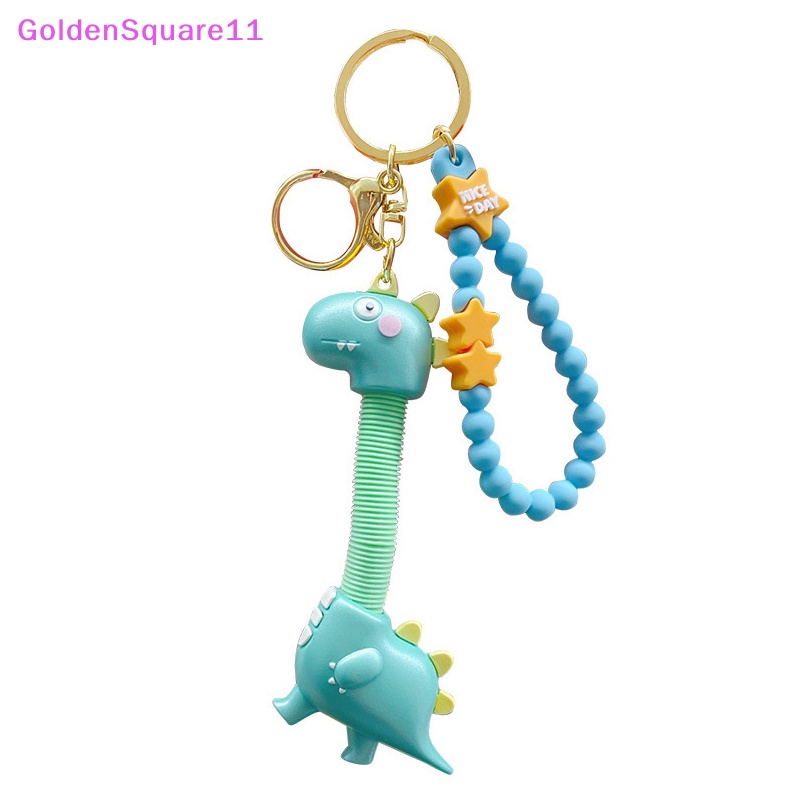 Móc Khóa Hình Khủng Long Miệng Dài Màu Vàng Kim Dễ Thương Cho Nam Và Nữ