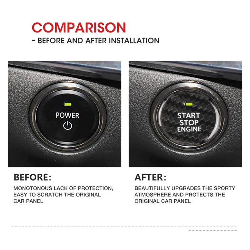 Nút Dừng Động Cơ Bằng Sợi Carbon Cao Cấp Cho Mazda 3 Axela CX-30 CX-30 EV 2020-2022