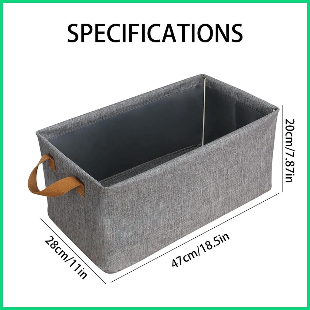 Hộp Đựng Đồ Chơi / Sách Kích Thước Lớn Có Thể Gấp Gọn Tiện Dụng Cho jiwvn Jwvn