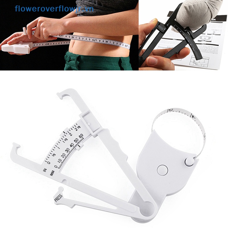 Bộ 2 Thước Kẹp Đo Lượng Mỡ Cơ Thể Bằng ABS Nhỏ Gọn Tiện Dụng