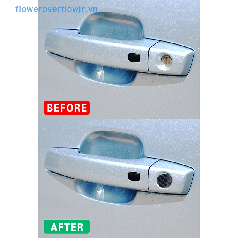 4 Sticker Dán Bảo Vệ Lỗ Khóa Cửa Xe Hơi Chống Nghẹt Tiện Dụng