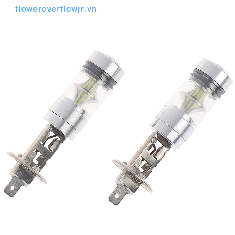 2 Bóng Đèn Pha H1 100W 6000K Ánh Sáng Trắng 1000LM Cho Xe Hơi