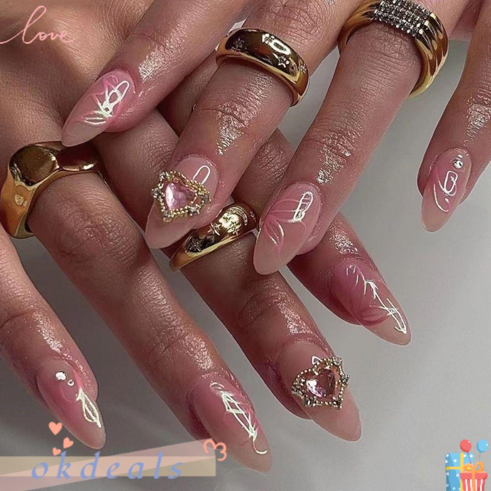 Bộ 24 Móng Tay Giả Có Thể Tháo Rời Diy