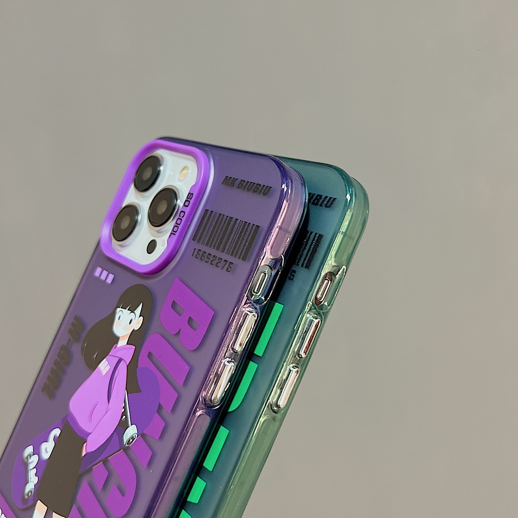 Ốp Điện Thoại tpu Mềm Chống Sốc Hai Mặt Nhám Cho iPhone 11 13 12 14 Pro Max