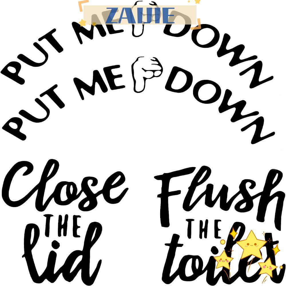 Zaijie 24 Miếng Dán Nhắc Nhở Dành Cho Toilet