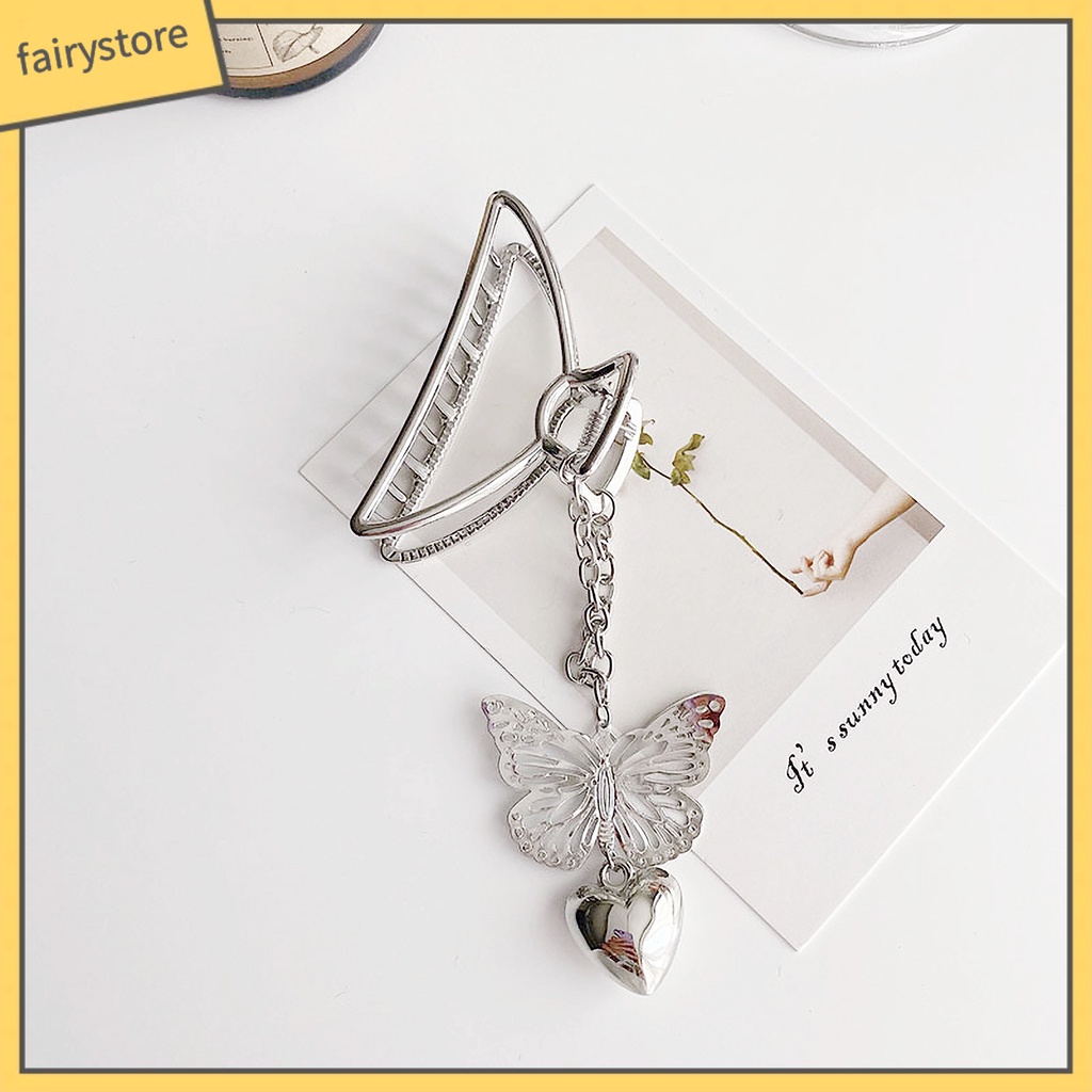 Kẹp Hàm Cánh Bướm / Trái Tim Bằng Hợp Kim Chống Trượt Thời Trang Cho Nữ