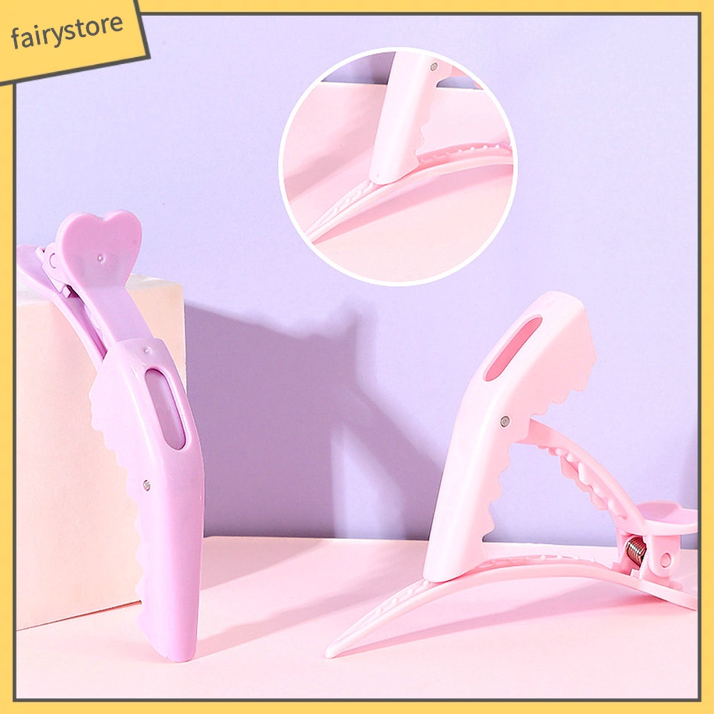 Set 2 Kẹp Tóc Răng Thưa Chống Trượt Màu Sắc Kẹo Ngọt Tạo Kiểu Tóc Dành Cho Salon