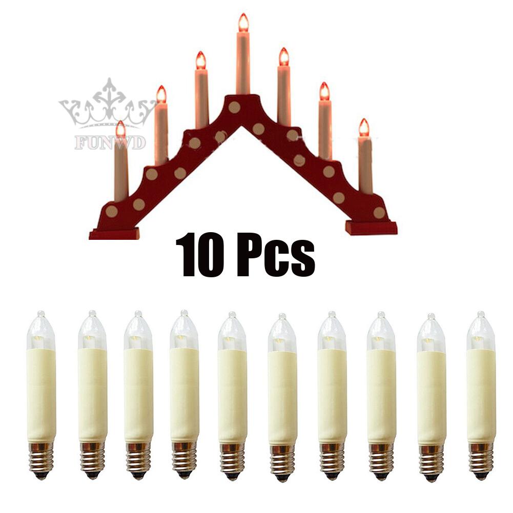 Set 10 Bóng Đèn Thủy Tinh 3000K Ánh Sáng Trắng Ấm Thay Thế Tiện Dụng