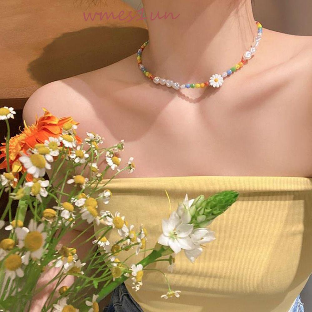 Vòng cổ Chuỗi Hạt WMES15H Thiết Kế Tinh Tế Ngọt Ngào Thời Trang Cho Nữ