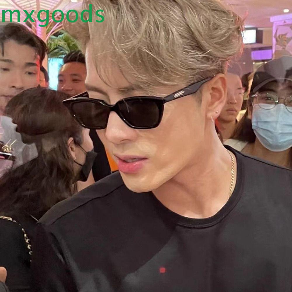 Mxgoods Kính Mát Gọng Oval Chống Tia UV Phong Cách Hàn Quốc Cổ Điển Dành Cho Nam