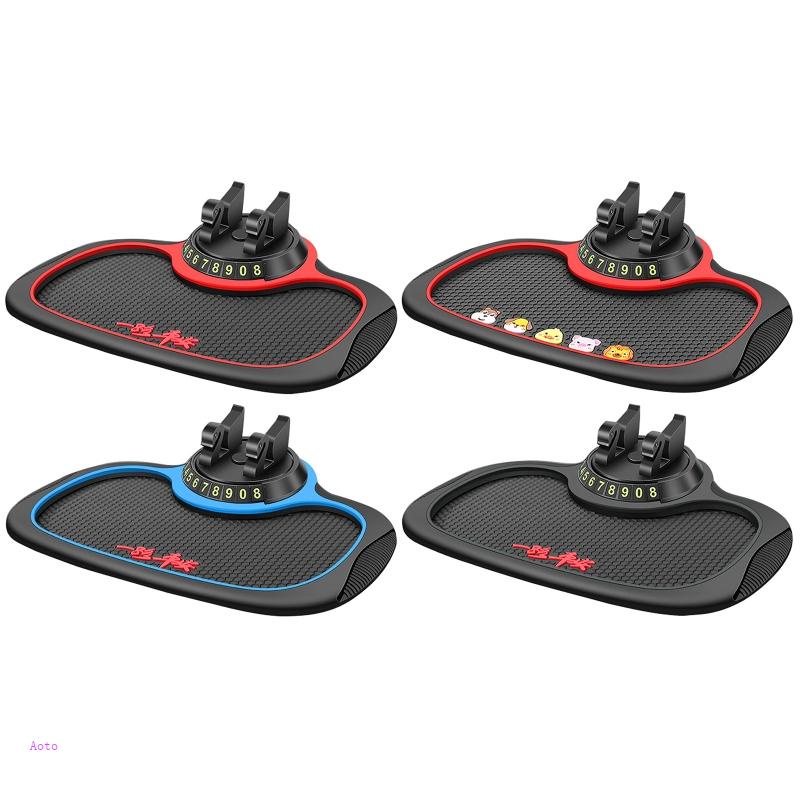 Bảng Điều Khiển AOTO Đệm Điện Thoại Chống Trượt Có Bảng Số Đậu Xe Tiện Lợi