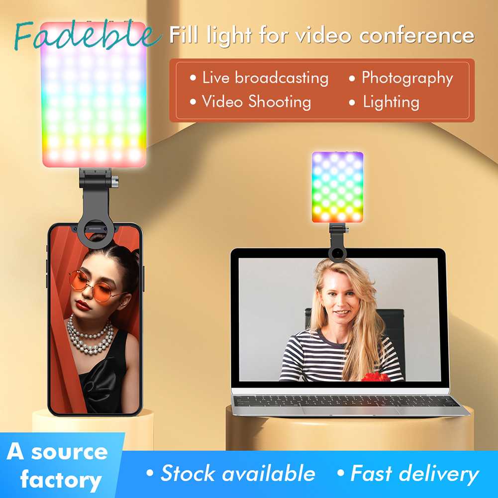 Đèn LED 2500K-9000K Hỗ Trợ Chụp Ảnh Selfie Cho Điện Thoại