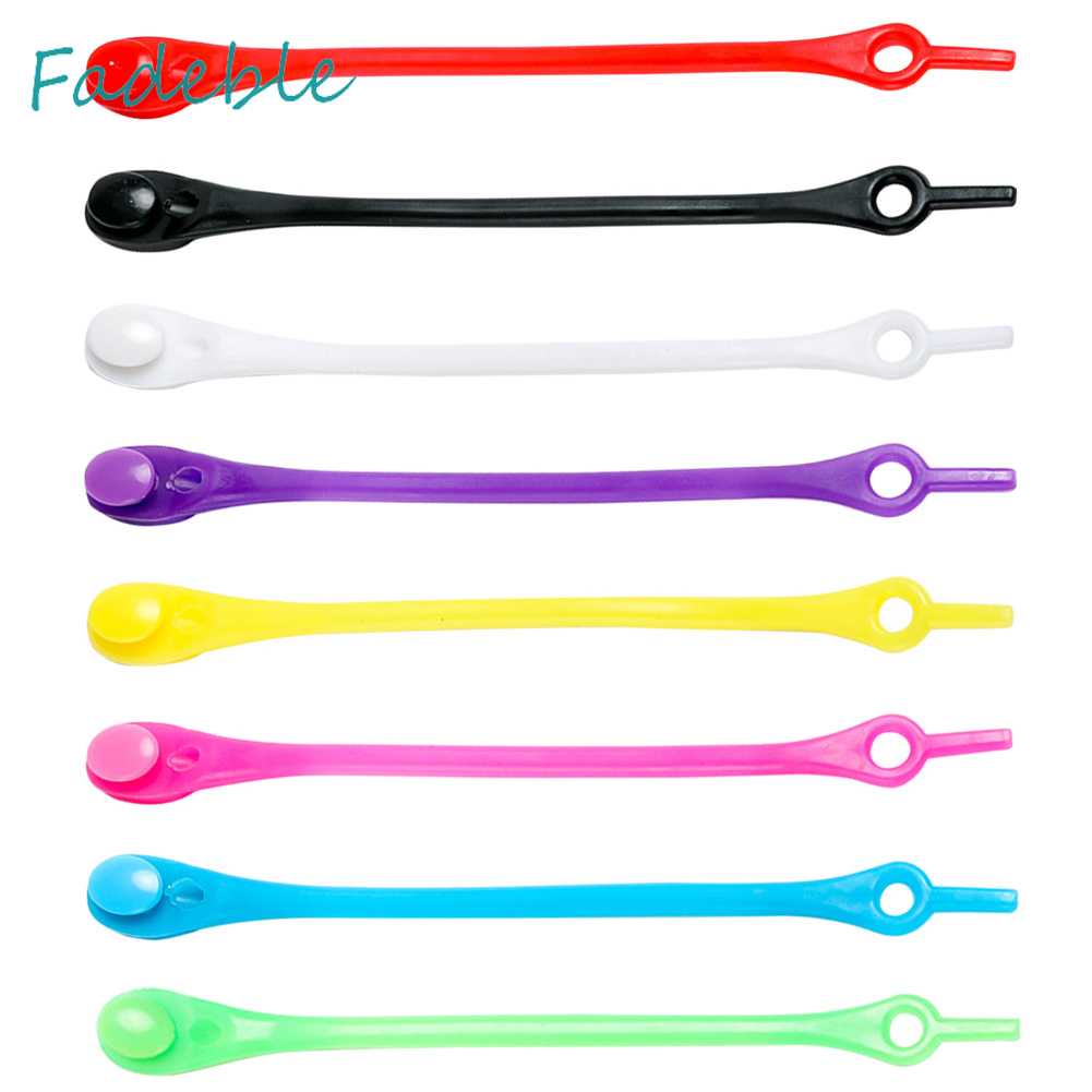 12 Dây Giày Thể Thao Bằng Silicone Co Dãn Không Cần Buộc