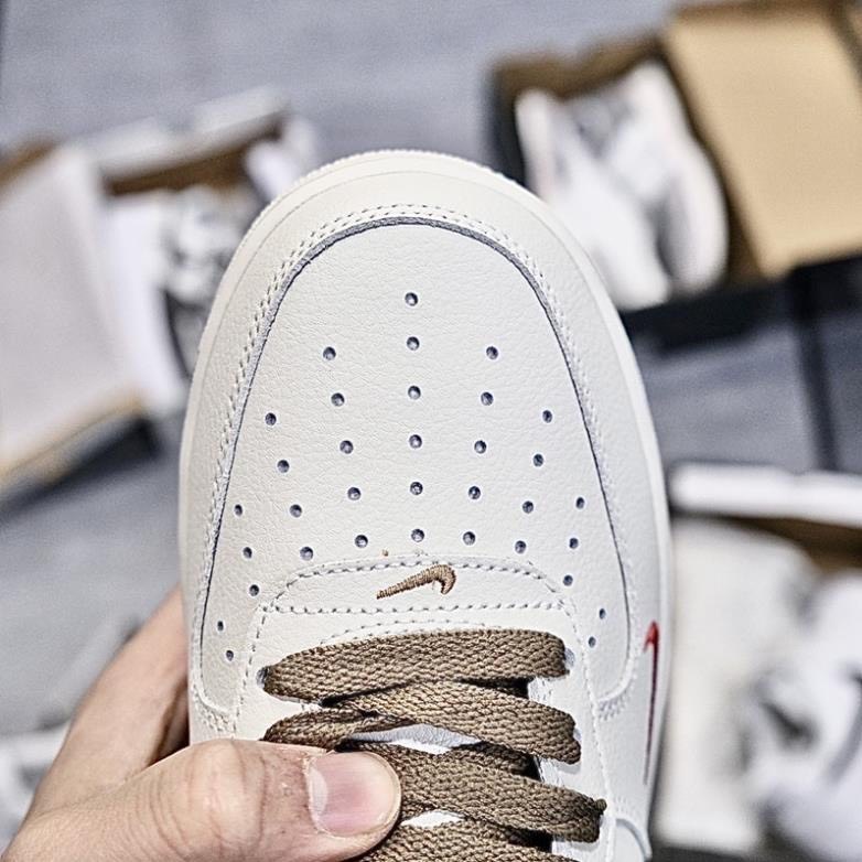 Giày Thể Thao _Nike Air Force 1 trắng,vệt đen,vệt nâu, giày Af1 nam nữ các mẫu hot đế Air full size 36-43
