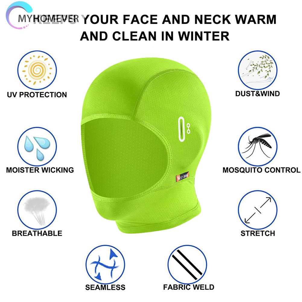 West Mũ Đi Xe Đạp Bằng Lụa Lạnh Balaclava UV Bảo Vệ Bánh Răng Làm Mát