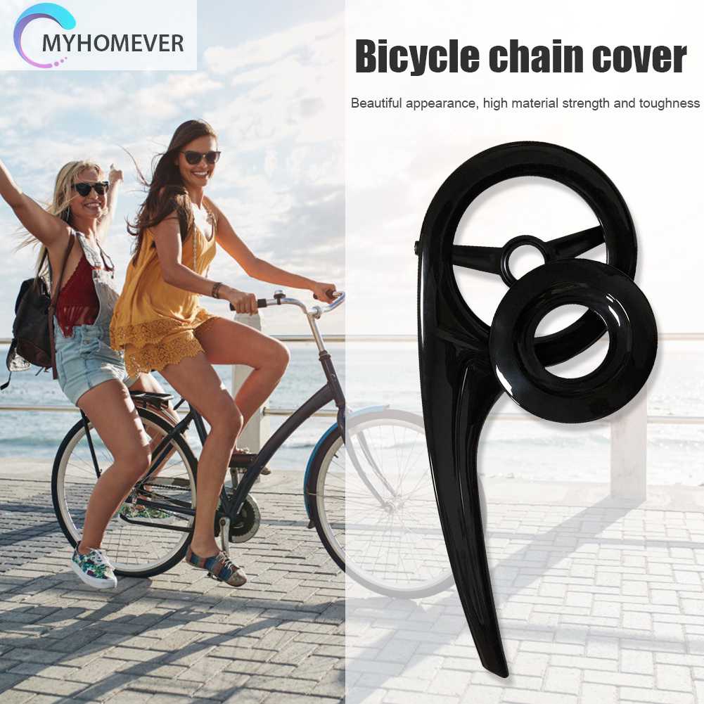 Vỏ Nhựa Bảo Vệ Dây Xích Xe Đạp 40-44 Răng Màu Đen
