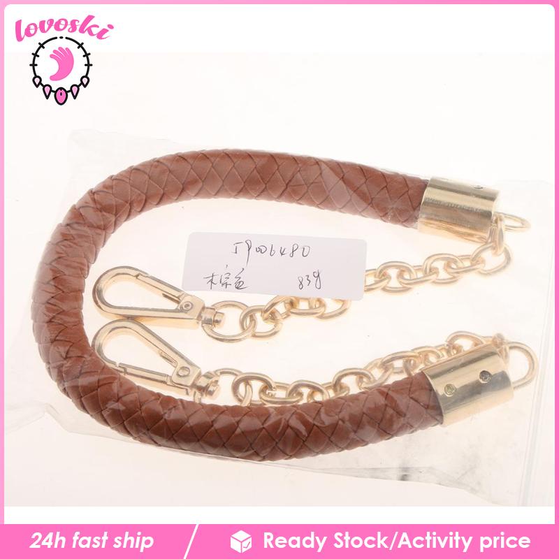 Dây Đeo Túi Xách Bằng Da PU Màu Đen Sang Trọng