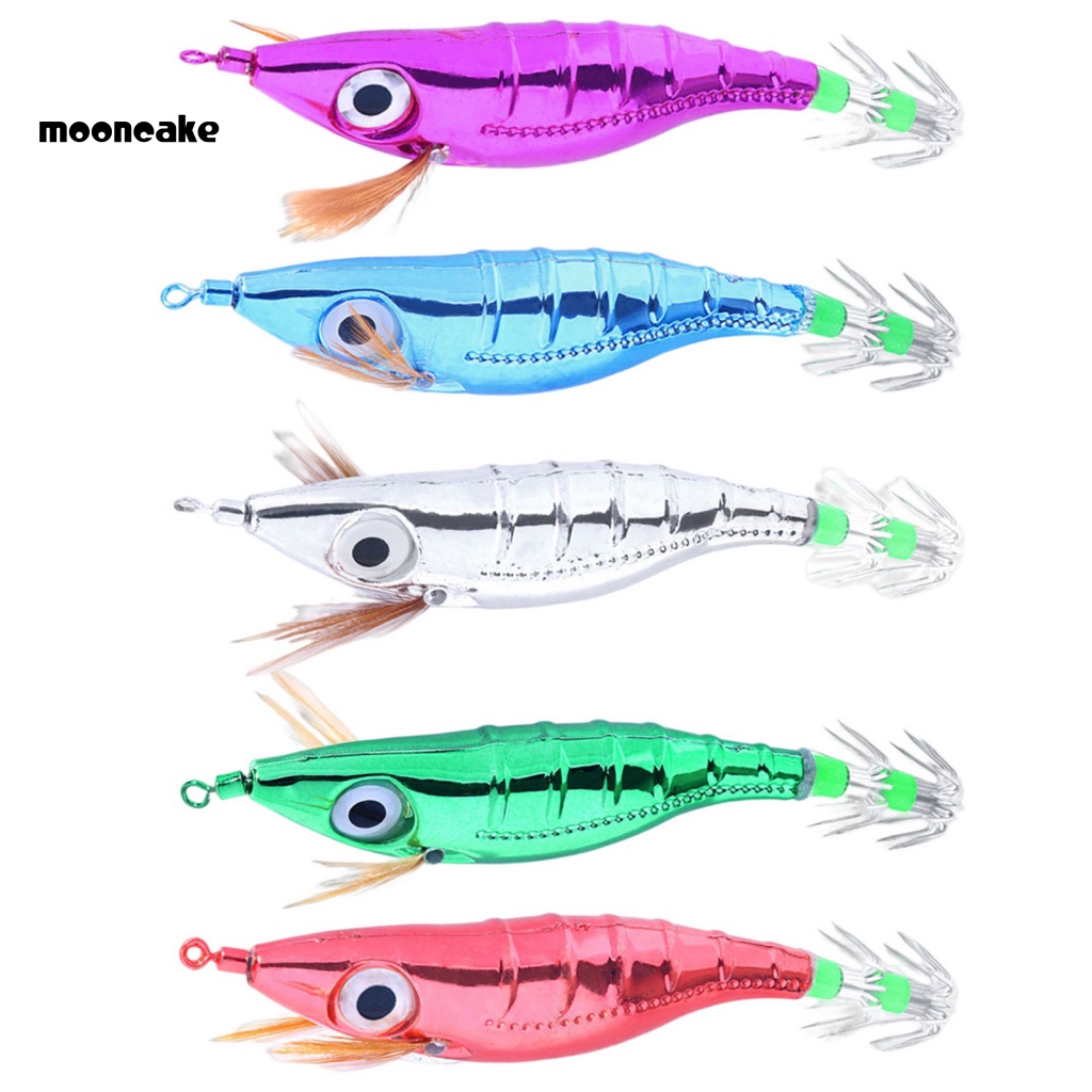 &lt; Mooncake &gt; Mồi Câu Cá Giả Hình Tôm Biển Chống Ăn Mòn Thiết Kế Sống Động