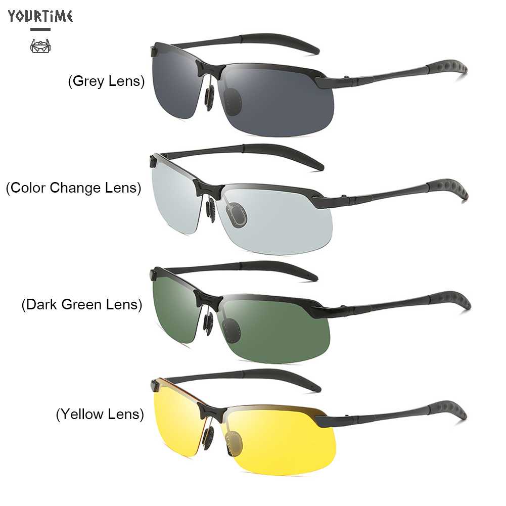 Kính Mát Phân Cực Chống Tia UV Phong Cách Thể Thao Thời Trang Cho Nam