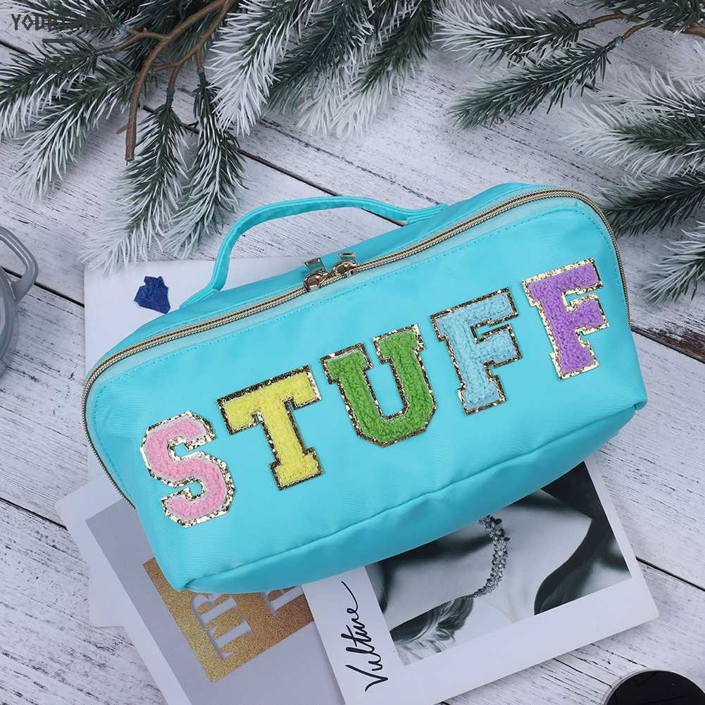 Túi Đựng Mỹ Phẩm Bằng Nylon Sức Chứa Lớn Tiện Dụng Cho Nữ