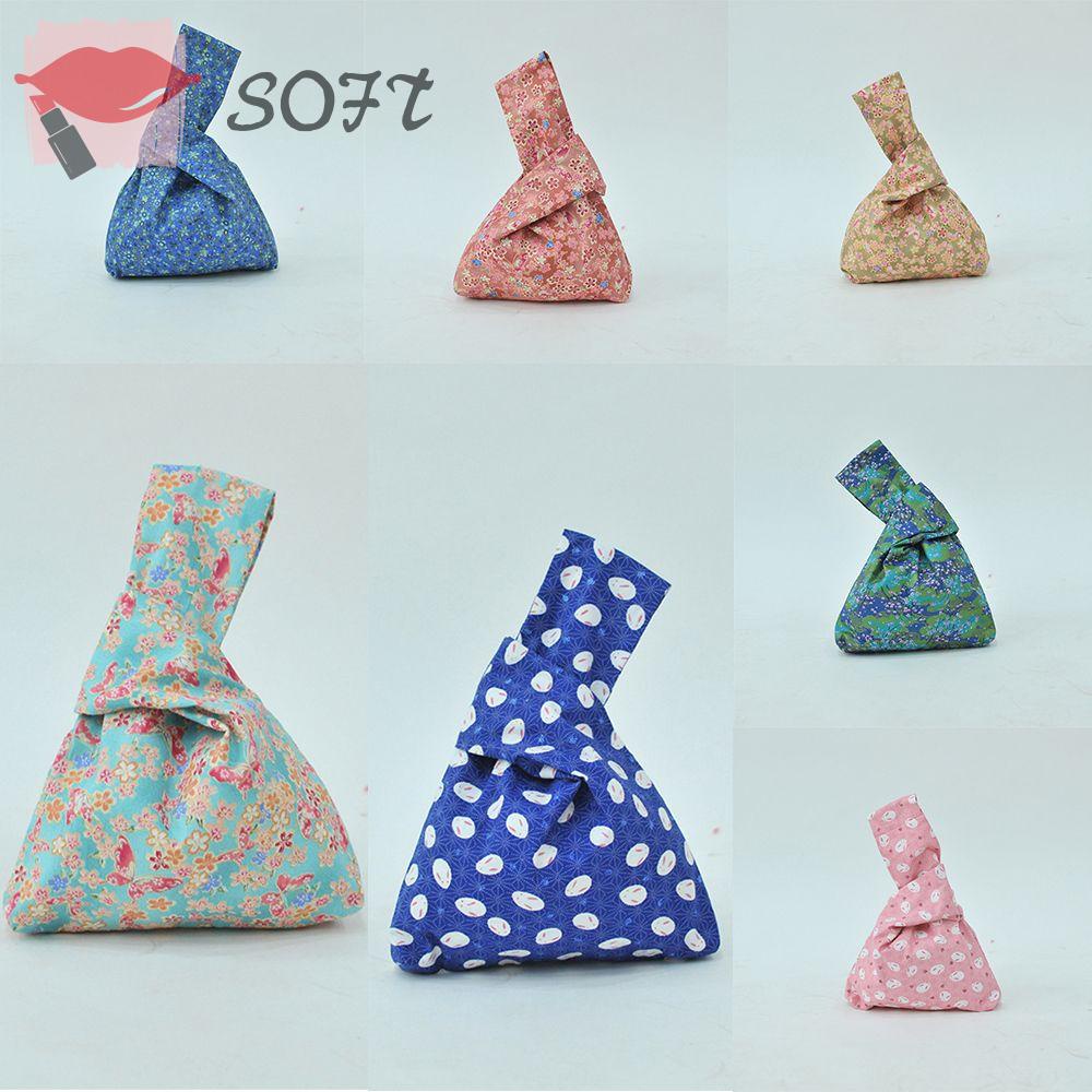 Túi Tote Vải Canvas Đựng Điện Thoại Di Động In Họa Tiết Nhật Bản