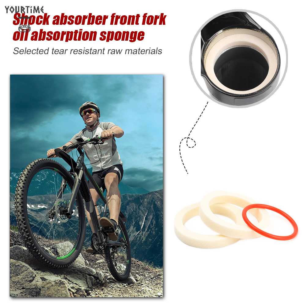 Bộ 2 Vòng Đệm Mút Thấm Dầu Cho Phuộc Trước Xe Đạp MTB