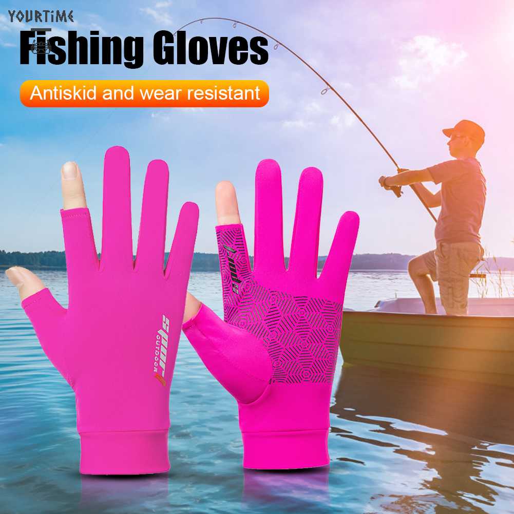 1 Đôi Găng Tay Câu Cá 2 Ngón Chống Trượt Tiện Lợi Sự Bảo Vệ