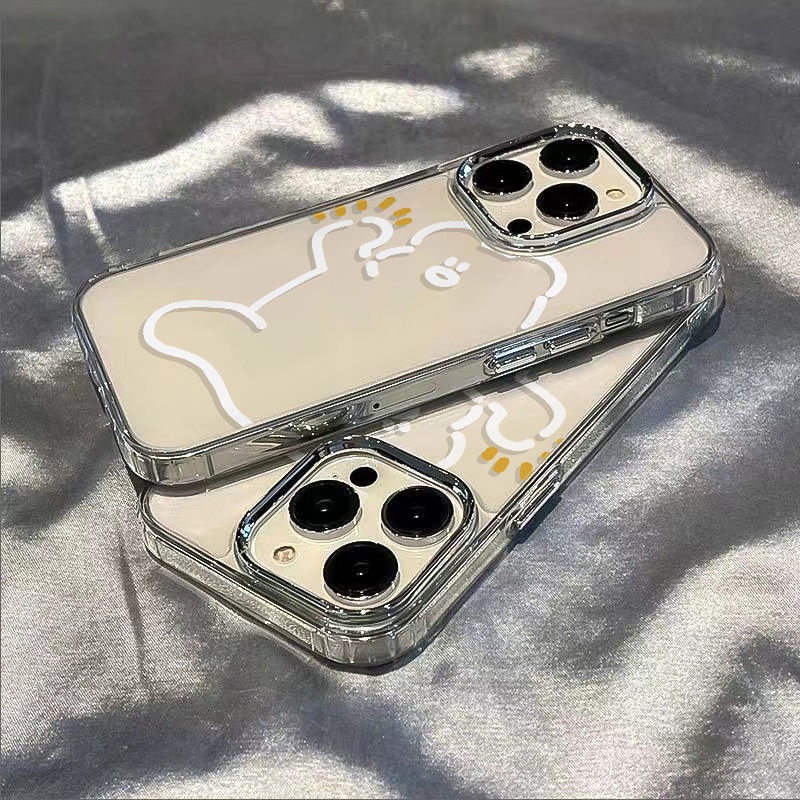 ✅Ốp Điện Thoại Mềm Chống Sốc In Hình Gấu Mập Cho Iphone 11 max13 12Plus 8 14pro 7