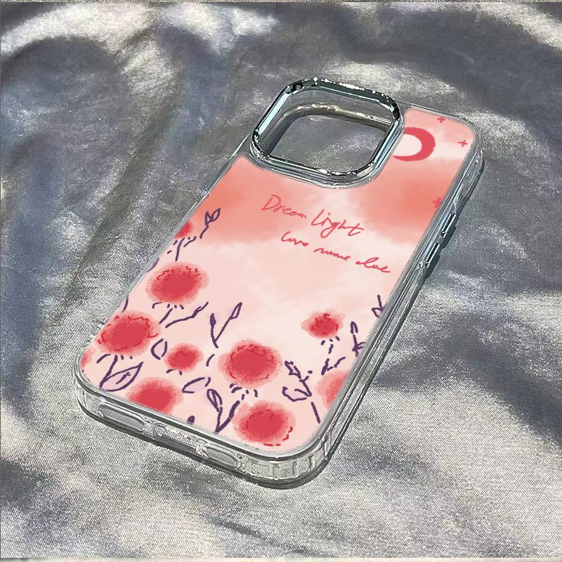 ✅Ốp Điện Thoại Dẻo Họa Tiết Hoa Hồng / Mặt Trăng Thời Trang Chống Sốc Cho Iphone127In 11 814pro 13 plus