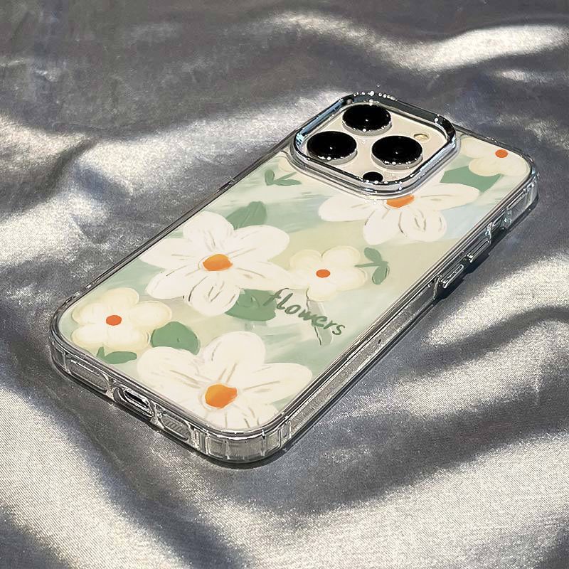 ✅Ốp Điện Thoại Dẻo Họa Tiết Hoa Cúc Đơn Giản Thời Trang Chống Sốc Cho iPhone12plus8 714pro / 13 max TLD7 11