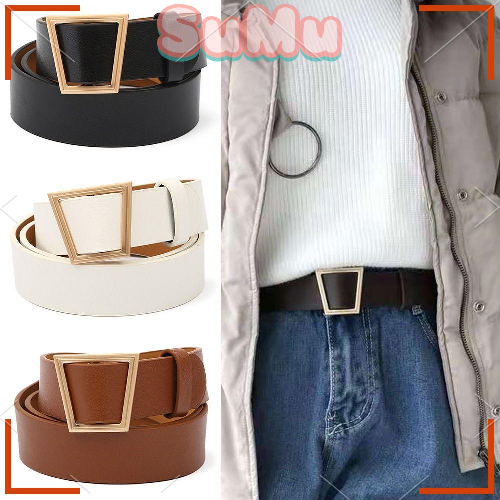 Thắt Lưng Bằng Da Không Xốp Kiểu Dáng Sang Trọng Cổ Điển