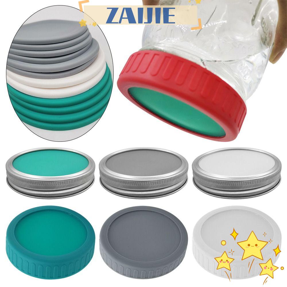 Set 24 Nắp Đậy Kín Lọ Chống Rò Rỉ Kích Thước 86mm Dành Cho Nhà Bếp Ốp