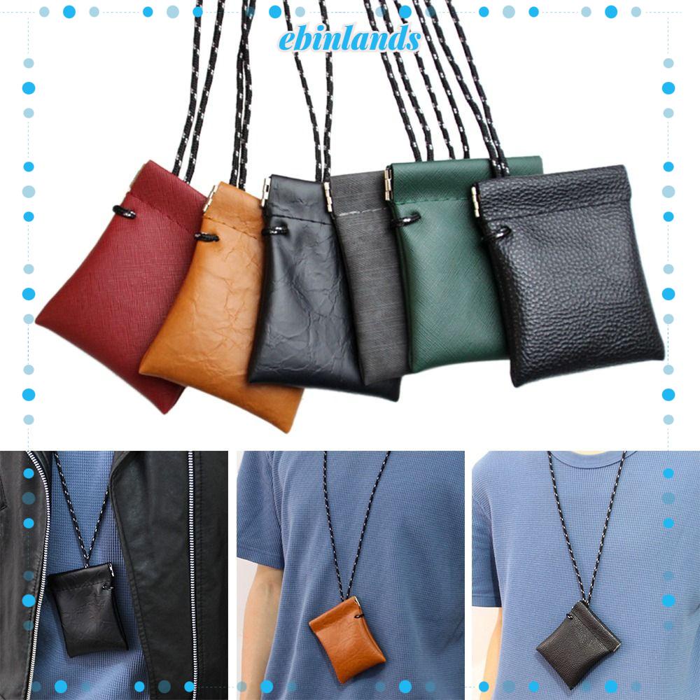 Ốp Điện Thoại Da PU Có Ngăn Đựng Tai Nghe / Chìa Khóa Đeo Cổ Cho EBINLANDS