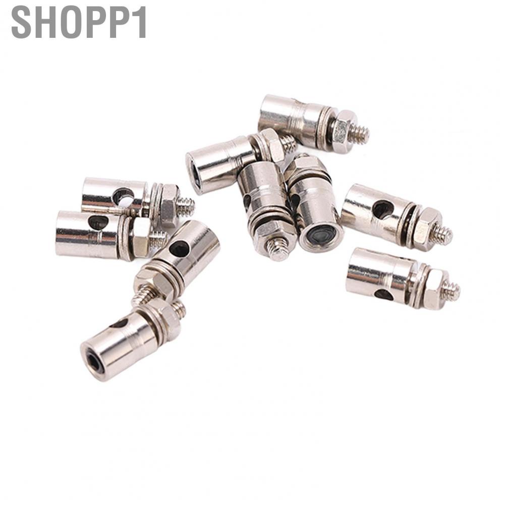 Shopp1 10pcs RC 1.8mm Pushrod Connector Linkage Stoppers For Model Airplane Plane