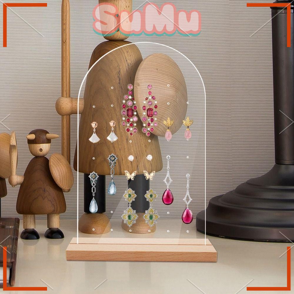 SUMU Bộ 2 Giá Đỡ Trưng Bày Trang Sức Trong Suốt Tiện Dụng