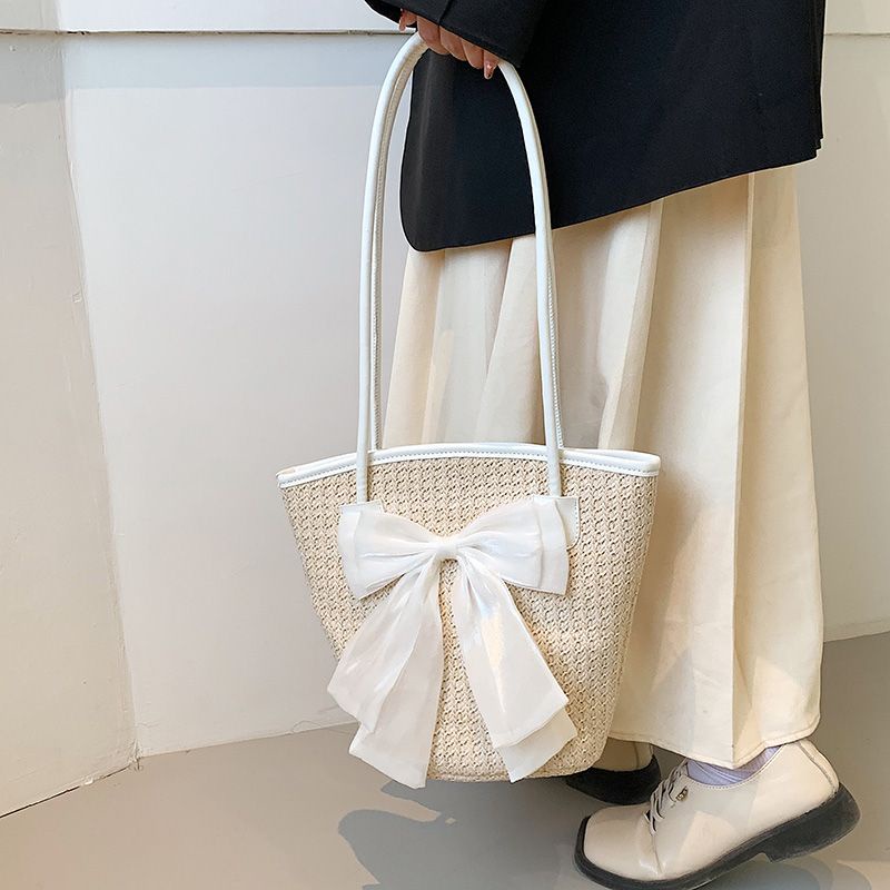 Túi Cói Đeo Vai Sức Chứa Lớn Mẫu Mới 2023 Thời Trang Mùa Hè Cho Nữ