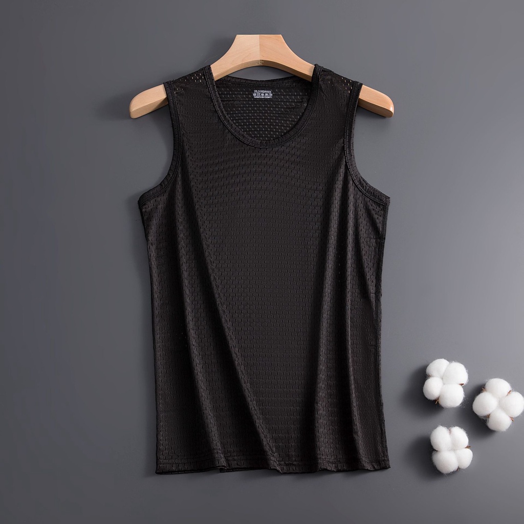 Người đàn ông thời trang sexy ngắn tay lưới vest