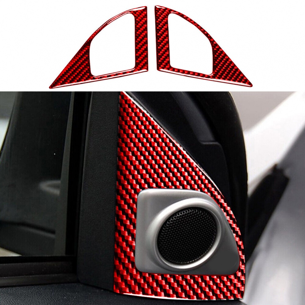 Set 2 Ốp Loa Cửa Bằng Sợi Carbon Cao Cấp Cho Lancer ES 08 15