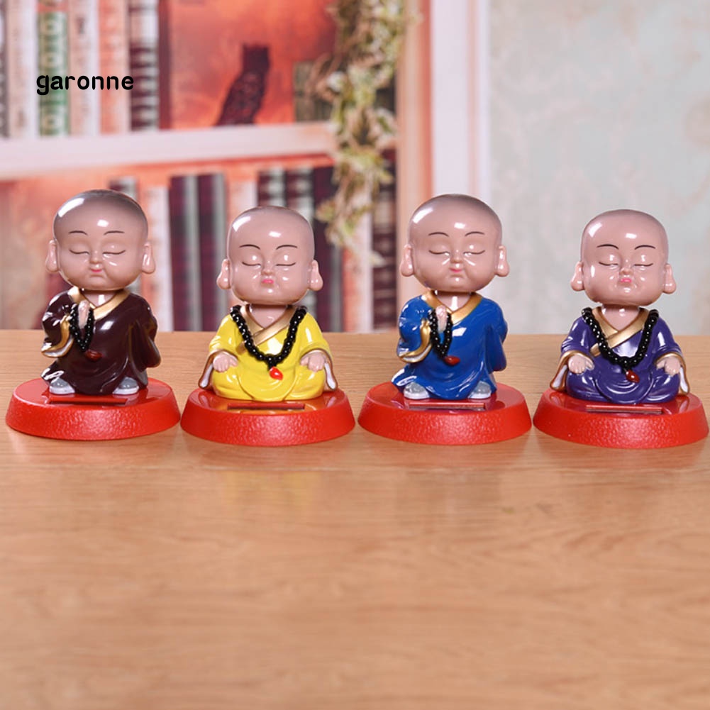 Mô Hình Đồ Chơi Chú Tiểu Hoạt Hình Sử Dụng Năng Lượng Mặt Trời Trang Trí Xe Hơi