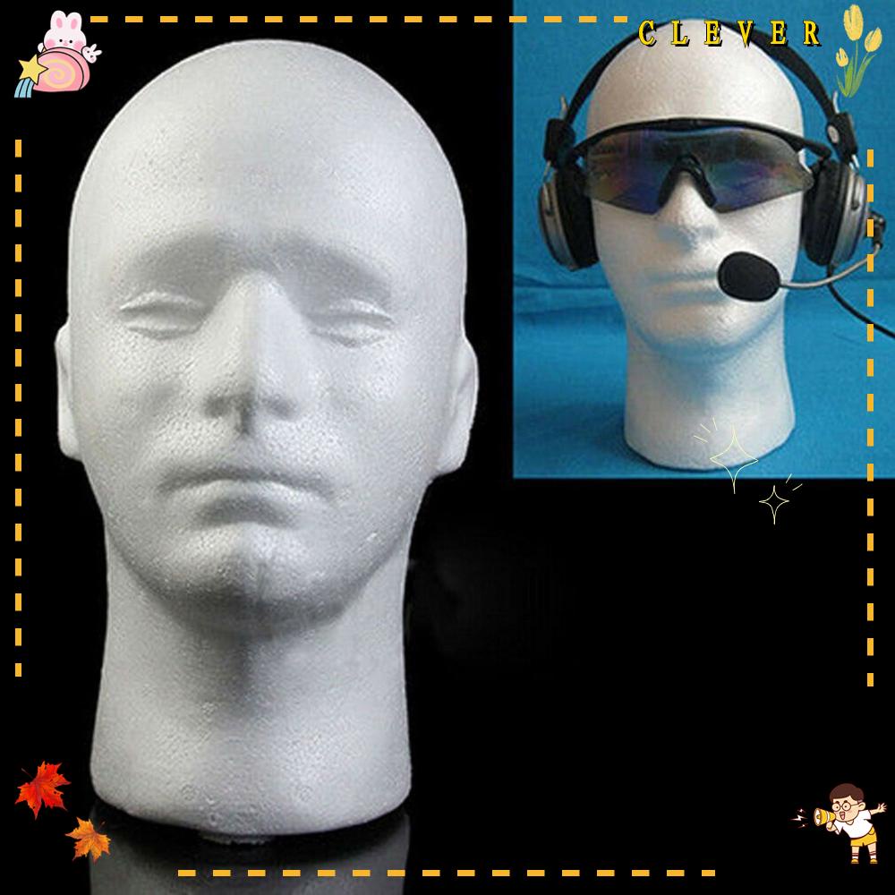 Giá Đỡ Trưng Bày Tóc Giả Màu Trắng Đầu Rộng 11 "