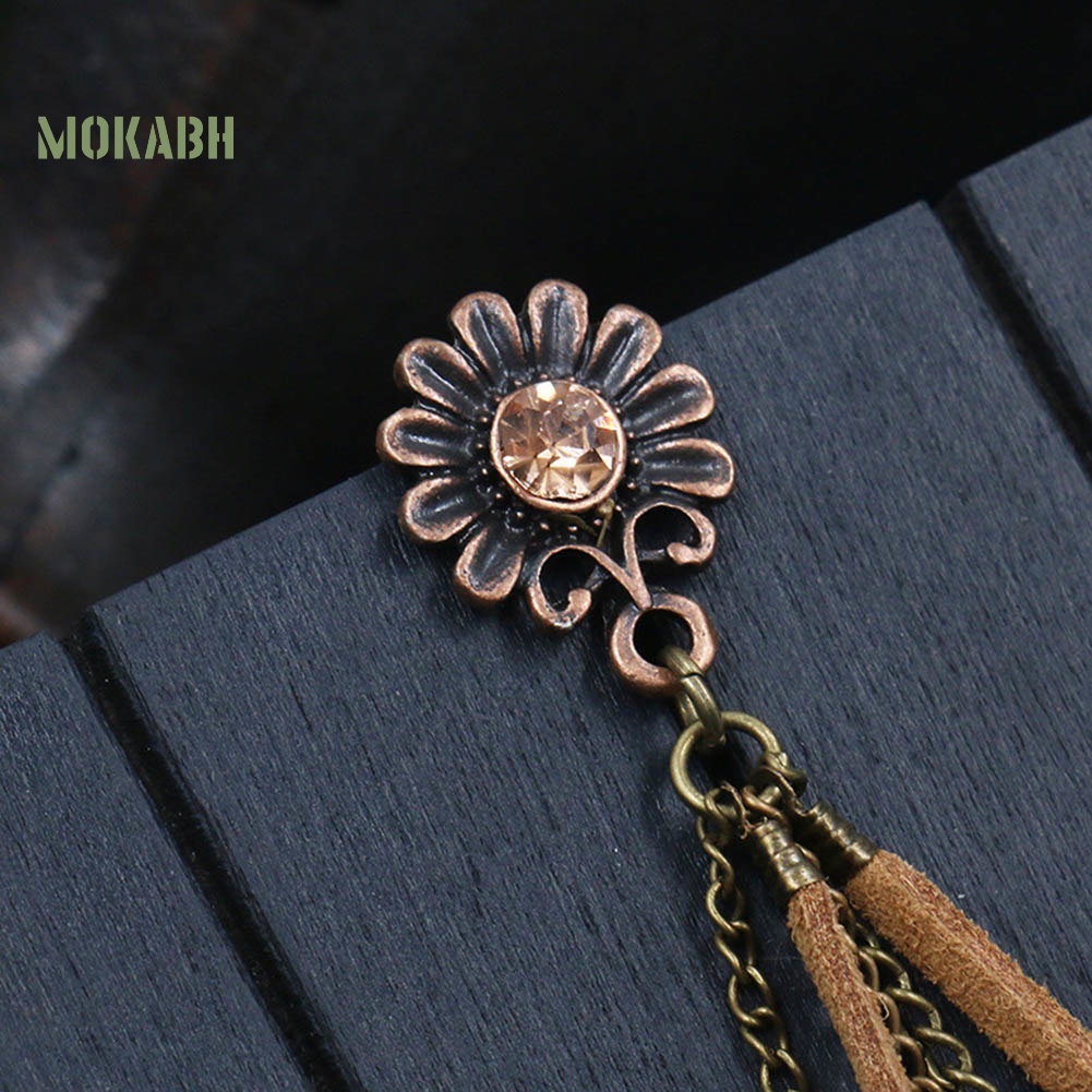 [Mok Abh] Bông Tai Hình Hoa Hướng Dương Và Vỏ Sò Phong Cách Boho