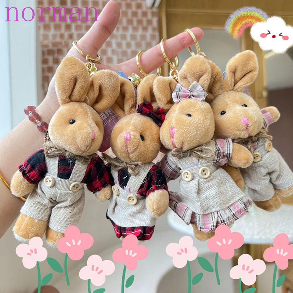 Móc Khóa Thỏ Nhồi Bông Dễ Thương