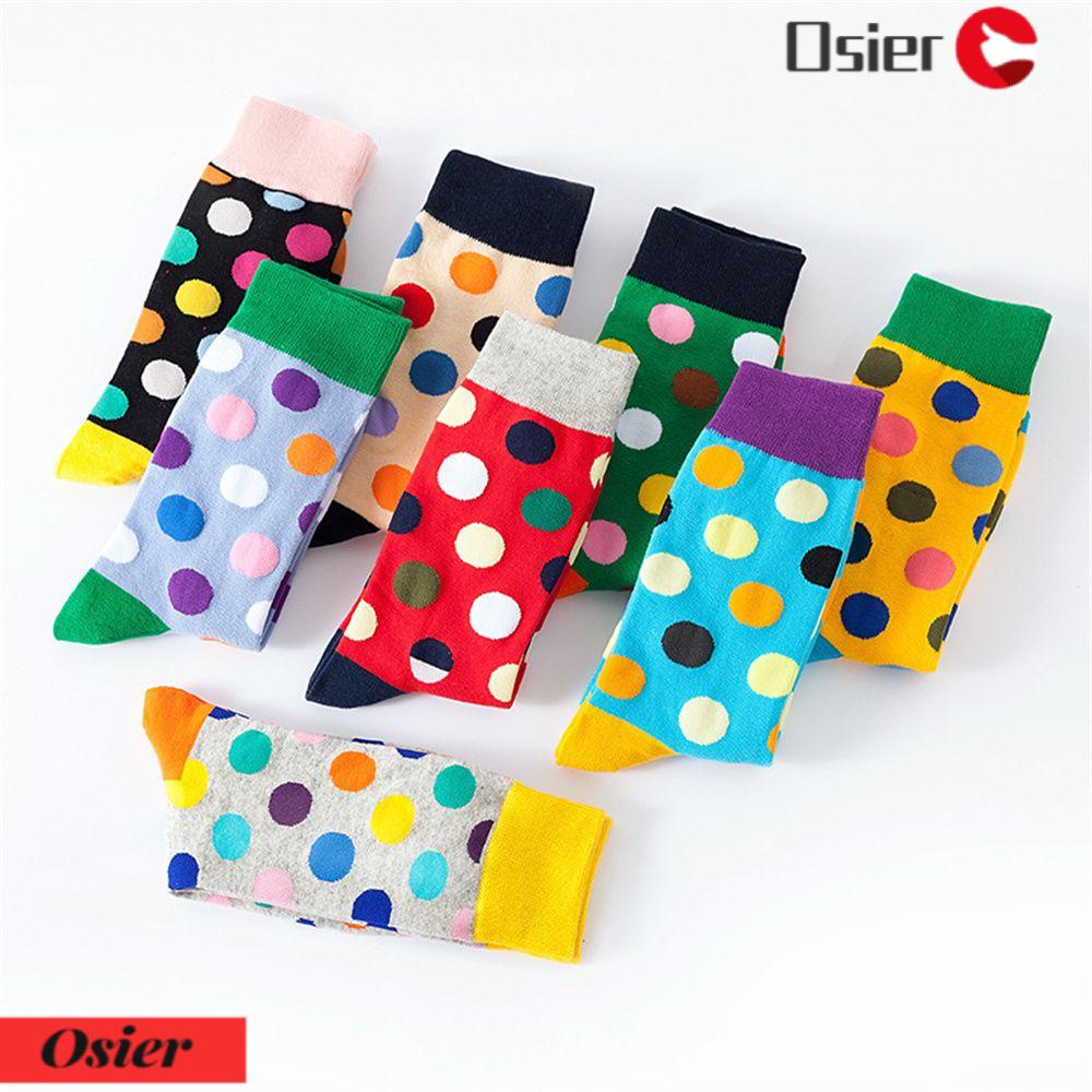 Vớ Cotton Cổ Trung Họa Tiết Giáng Sinh Nhiều Màu Thời Trang Mùa Đông Cho Nam 1