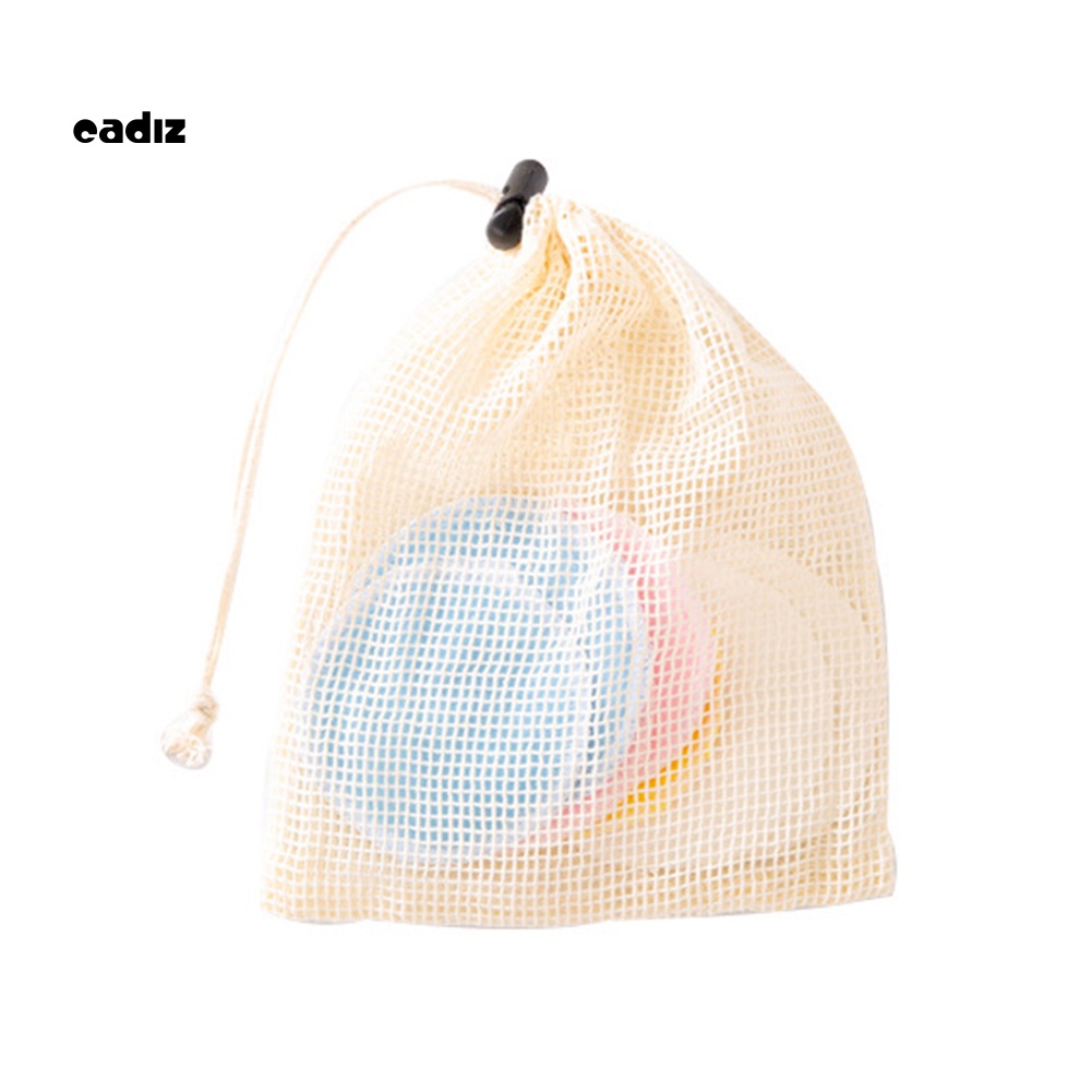 Set 16 Bông Tẩy Trang Mềm Mịn Có Thể Tái Sử Dụng Kèm Túi Đựng Tiện Lợi