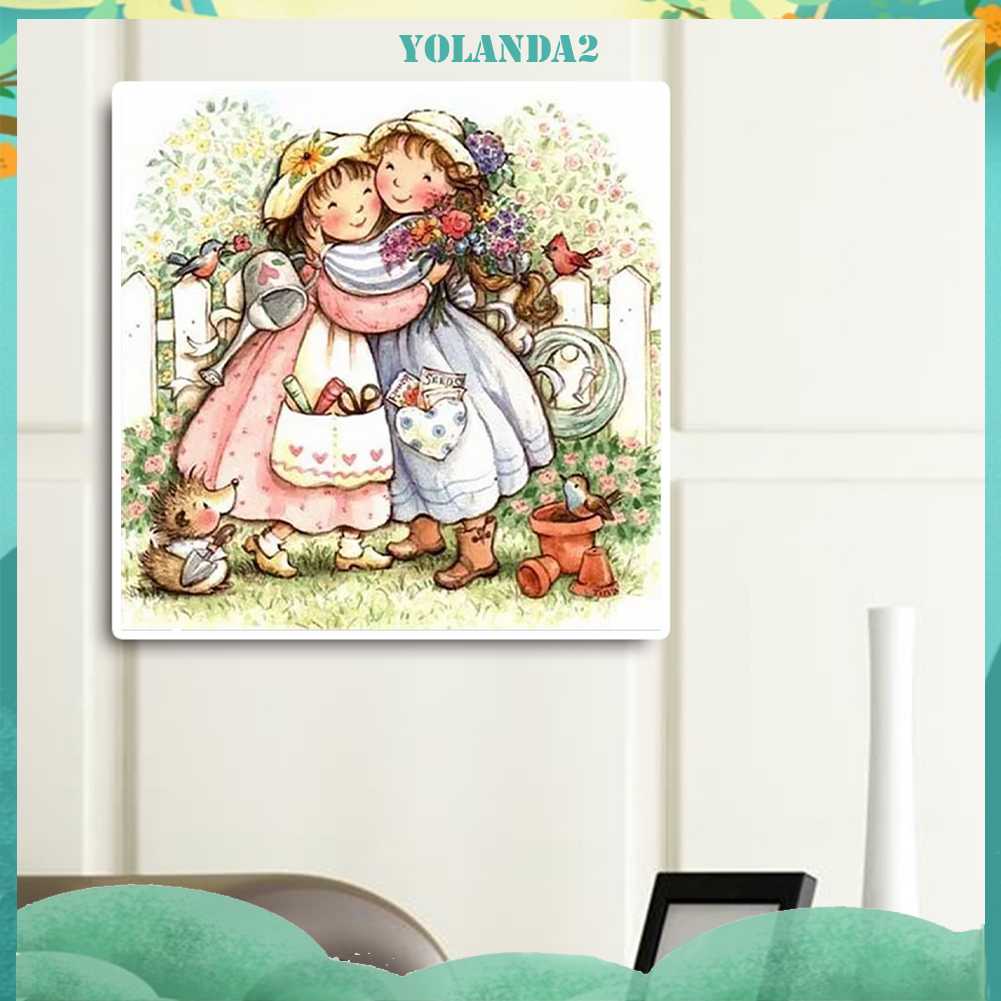 Tranh Đính Đá Kim Cương Toàn Bộ 5D DIY Hình Vẽ Cô Gái Trang Trí Nhà Cửa