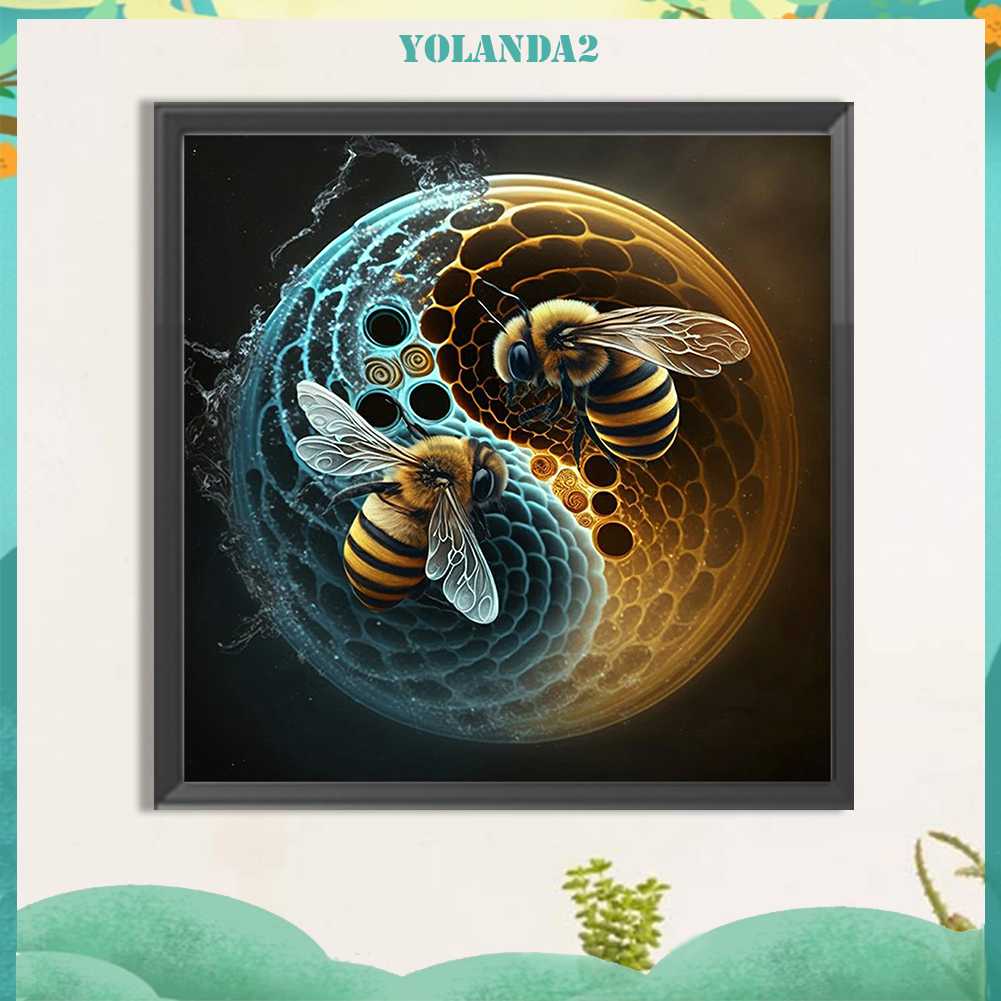 Tranh Đính Đá Kim Cương Toàn Bộ 5D DIY Hình Vẽ Con Ong