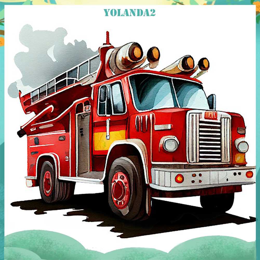 Tranh Đính Đá Kim Cương Toàn Bộ 5D DIY Hình Vẽ Lửa Trang Trí Nhà Cửa