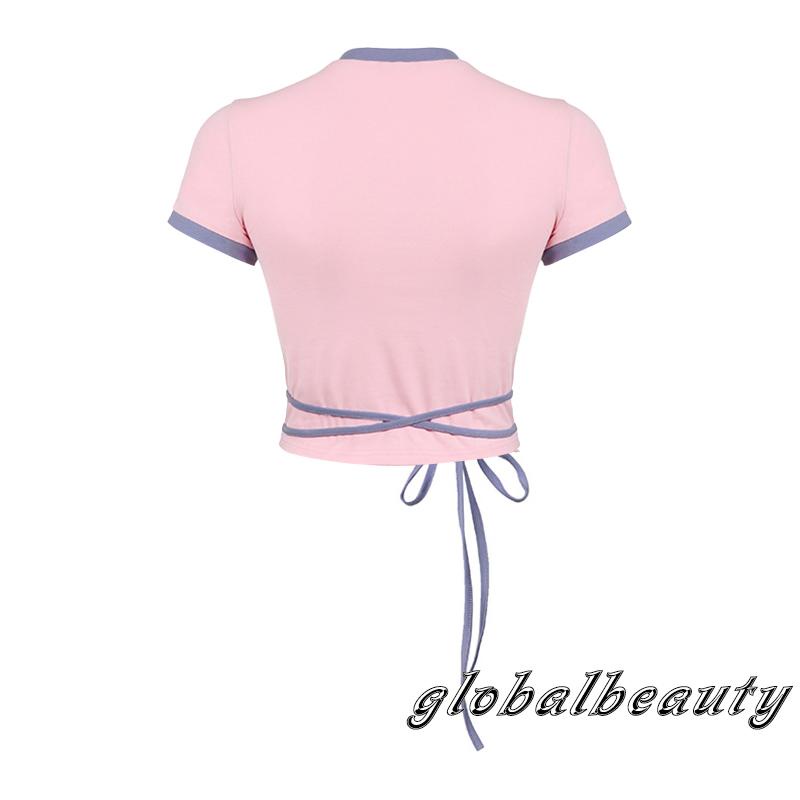 Áo Thun Crop Top Ngắn Tay Họa Tiết Chân Dung Thời Trang Mùa Hè Cho Nữ