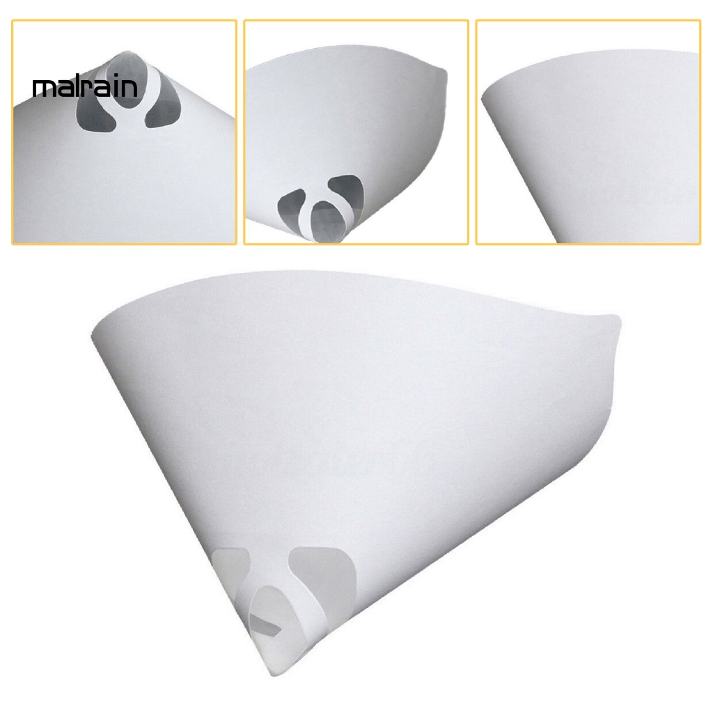 Bộ 50 Tấm Lọc Giấy Hình Nón Mật Độ Cao Màu Trắng 190 Micron Chuyên Dụng Cho Xe Hơi