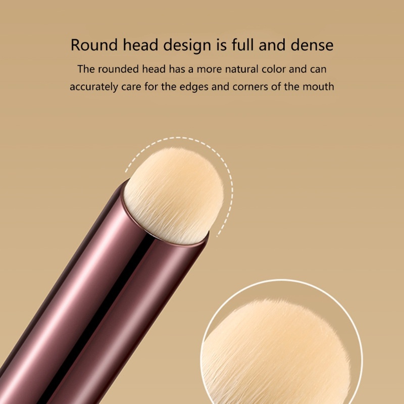 Cọ Trang Điểm Môi Đầu Tròn Tiện Dụng Khi Đi Du Lịch